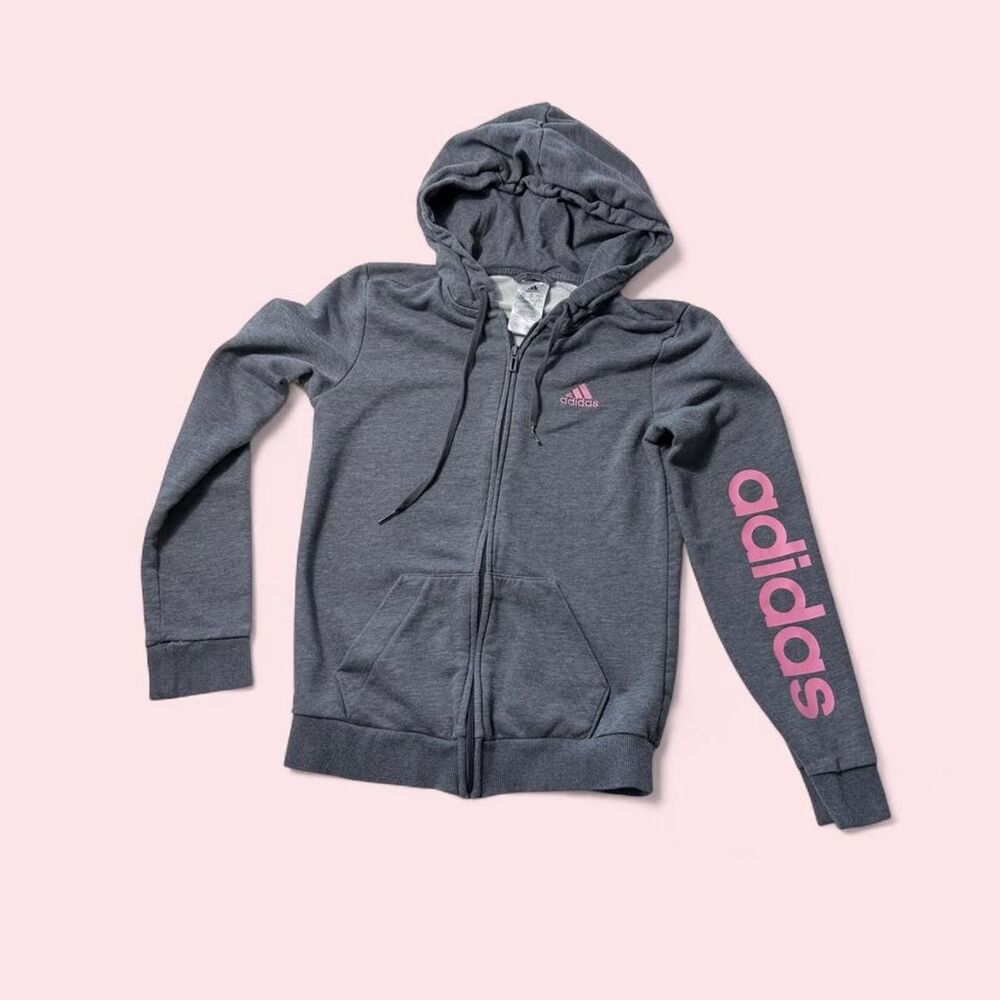 Adidas Women's Grey Hoodie